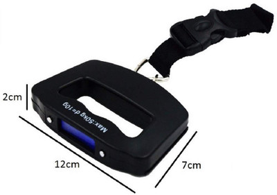 

SYGA Hanging Scale Digital Hand Scaller Luggage Scales up to 50 kg With Strap Weighing Scale(Black)
