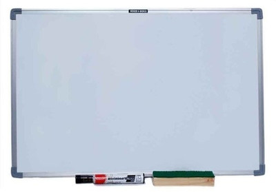 

justo Non Magnetic 2x2 feet Non megnatic Regular with duster marker Whiteboards and Duster Combos(Set of 1, White)