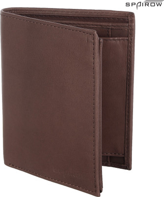Spairow Men Brown Genuine Leather Wallet(7 Card Slots)