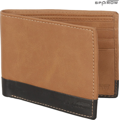 

Spairow Men Tan Artificial Leather Wallet(7 Card Slots)