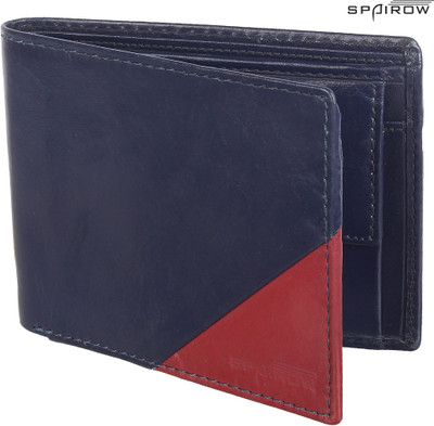 

Spairow Men Blue Genuine Leather Wallet(6 Card Slots)