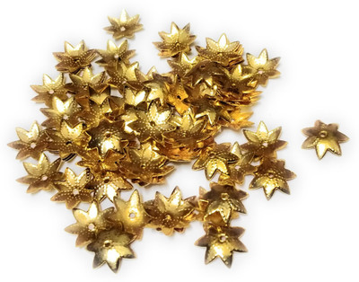 

Medonna shoppe 12mm Gold finish flower caps for jewellery making, craft works, pack of 200 nos