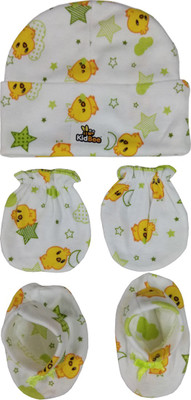 

Kidbee Baby Booties Mittens Cap Combo Set(Green)