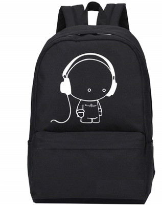 

Toyshine Headphone Design Black Casual Backpack 15 L Backpack(Multicolor)