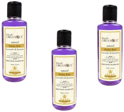 

Khadi Organique Khadiorganique lavender & jasmine bubble bath -pack of 3(630 ml)