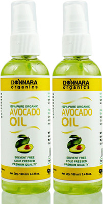 

Donnara Organics 100% Pure Avocado oil Combo pack of 2 bottles of 100 ml(200 ml)(200 ml)