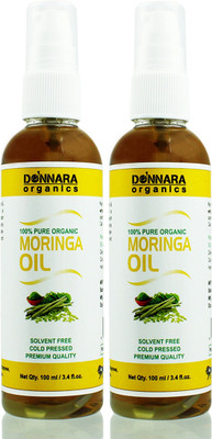

Donnara Organics 100% Pure Moringa oil Combo pack of 2 bottles of 100 ml(200 ml)(200 ml)