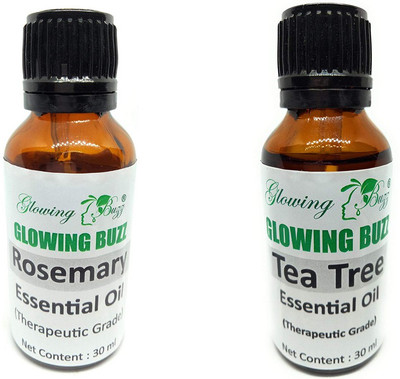 

Glowing Buzz Combo of rosemary essential oil and tea tree essential oil 30ml each(60 ml)