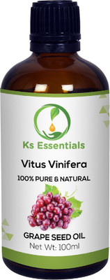 

Ks Essentials 100% Pure Grapeseed Carrier Oil (Vitus Vinifera) (100ml)(100 ml)