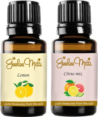 

Geeleemitti Pure Lemon and Citrus Essential Oil Combo Pack of 2(20 ml)