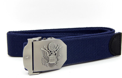 

WOODS Women Casual Blue Canvas, Fabric Belt