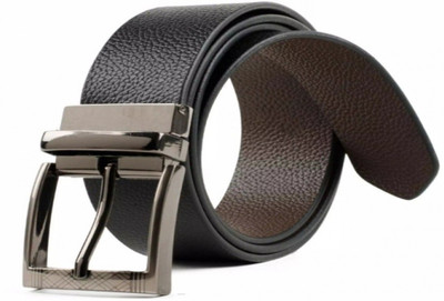 carry Men Casual Black Artificial Leather Belt