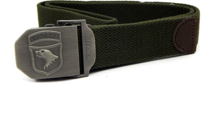 

WOODS Boys Casual Green Canvas, Fabric Belt