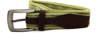 

WOODS Boys Casual Green Canvas, Fabric Belt