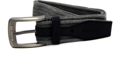 

WOODS Boys Casual Grey Canvas, Fabric Belt