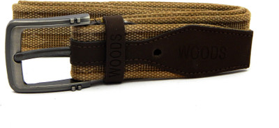 

WOODS Men Casual Beige Canvas, Fabric Belt, WOODS Men Casual Khaki Canvas, Fabric Belt, Beige