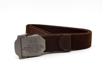 

WOODS Men Casual Brown Canvas, Fabric Belt