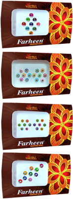 

Farheen LOVELY TOUCH DESIGNER BINDI Forehead Multicolor Bindis(INDIAN BINDI)