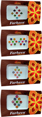 

Farheen LOVELY TOUCH DESIGNER BINDI Forehead Multicolor Bindis(INDIAN BINDI)