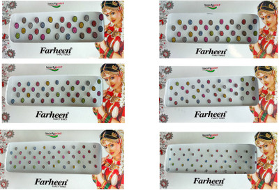 

Farheen BEAUTYPOINT FANCY BINDI Forehead Multicolor Bindis(INDIAN BINDI)