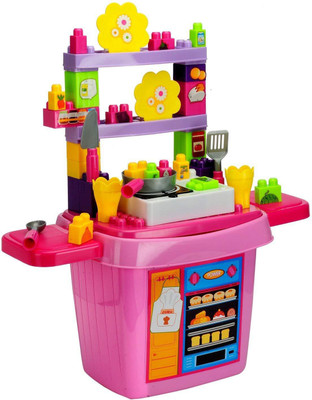 

Pacific Toys Kitchen Blocks Set, Multi Color(Multicolor)