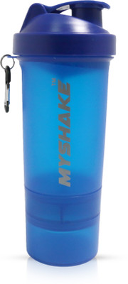 

MyShake Blue Smart Protein Shaker Bottle For Gym 600 ml Shaker(Pack of 1, Blue)