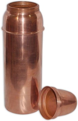 DAISY INDIAN CRAFT New Thermos Copper Bottle 800 Bottle(Pack of 1, Brown, Copper)
