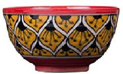 

caffeine Dining Dessert Bowl in Orange Morocco (1 pc) Ceramic Bowl(Orange, Pack of 1)