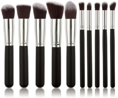 

RIANZ 10 pcs Premium Synthetic Makeup Brush Set (Pack of 10)(Pack of 10)