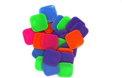 

Nimida Plastic Plain Coin / Token / Chips for Board Games and other uses – Five Colours 100 coins each, Total 500 coins(Multicolor)