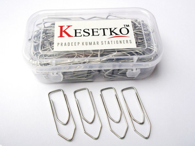 

KESETKO . . . 35mm Paper Clips, Metal Gem Clips, ( 200 Pcs )(Set of 200, Steel)