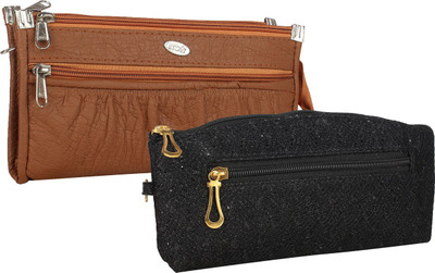 

Element Cart Casual, Formal, Party Brown, Black Clutch, Black;brown