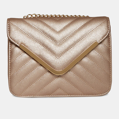 

Cara Mia Casual Gold Clutch
