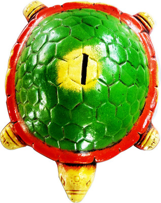 

Flowers pot shop Turtle Coin Box Coin Bank(Multicolor)