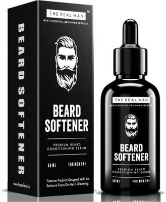 

THE REAL MAN All New Beard Softener & Moisturizer for Men 50ml. Conditioner and Softener - Argon Oil | Jojoba Oil| Tea tree Oil |Vitamin E Acetate | Fragrance - The Best 100% Natural and Organic.(50 ml)