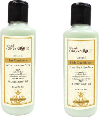 

Khadi Organique Khadiorganique Green Tea & Aloevera Hair Conditioner pack of 2(420 ml)