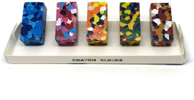 

ShopNGift Premium Rainbow Crayon Multicolor Blocks Pack of 5 Color Tone More Create Really Safe for Children Non-Toxic Crayon(Multicolor)