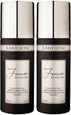 

LUST BY SUNNY LEONE 2 FOREVER BLACK Body Spray - For Men(300 ml, Pack of 2)