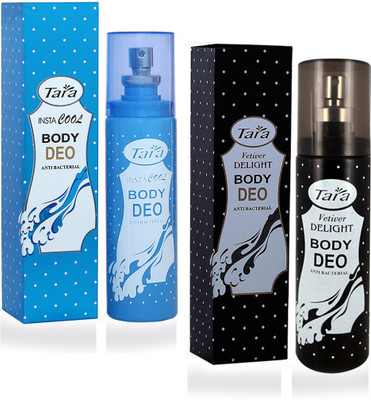 

Tara Vetiver Delight Deo and Instacool Body Deo (100ml) Deodorant Spray - For Men & Women(100 ml, Pack of 2)
