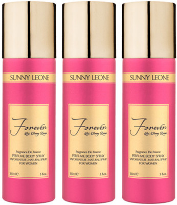 

LUST BY SUNNY LEONE 3 FOREVER PINK Body Spray - For Women(450 ml, Pack of 3)