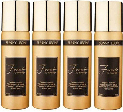 

LUST BY SUNNY LEONE 4 FOREVER GOLD Body Spray - For Women(600 ml, Pack of 4)