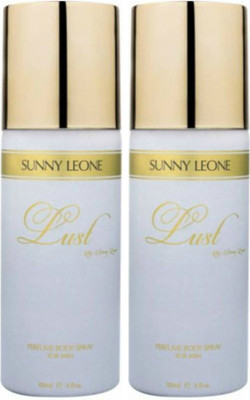 

LUST BY SUNNY LEONE 2 Lust WHITE Body Spray - For Men(300 ml, Pack of 2)