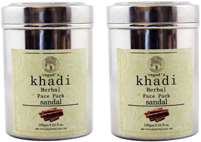 

Vagad's Khadi Sandal Face Pack Pack of 2(200 g)