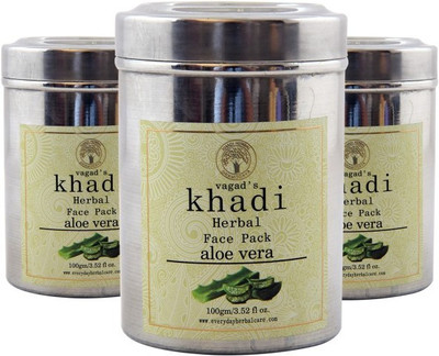 

Vagad's Khadi Aloevera Face Pack Pack of 3(300 g)