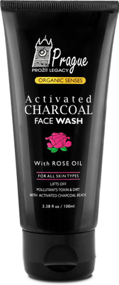 

Prague SKIN GLOW Charcoal Face Wash for Smooth & Clear Skin (Blackheads & Oil Control) - NO PARABEN & NO SULPHATE Face Wash(100 ml)