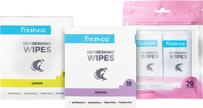 

Freshca Face Wipes for Men(Pack of 120)