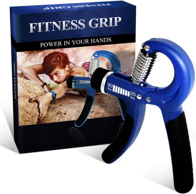 

QUINERGYS ® Adjustable Resistance Range 22-88Lbs Non-slip Gripper Hand Grip/Fitness Grip(Multicolor)