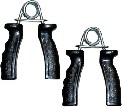

QUINERGYS ® Fitness pair black hard plastic handle with metal hand strengthening grippers Hand Grip/Fitness Grip(Black)