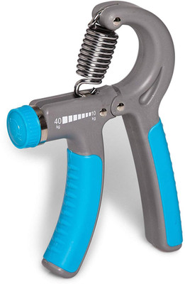 

QUINERGYS ® Hand Grip Strengthener by Ergonomic Handle with Adjustable Resistance Hand Grip/Fitness Grip(Grey, Blue)