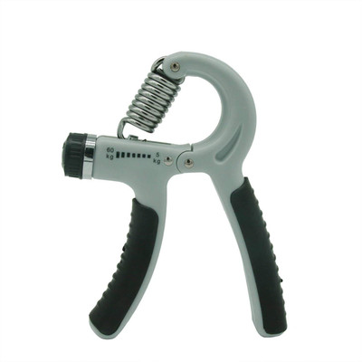

QUINERGYS ™ Easy Setting Adjustable Resistance Range 5-60KG(11-132Lbs),Non-Slip Gripper Hand Grip/Fitness Grip(Grey)